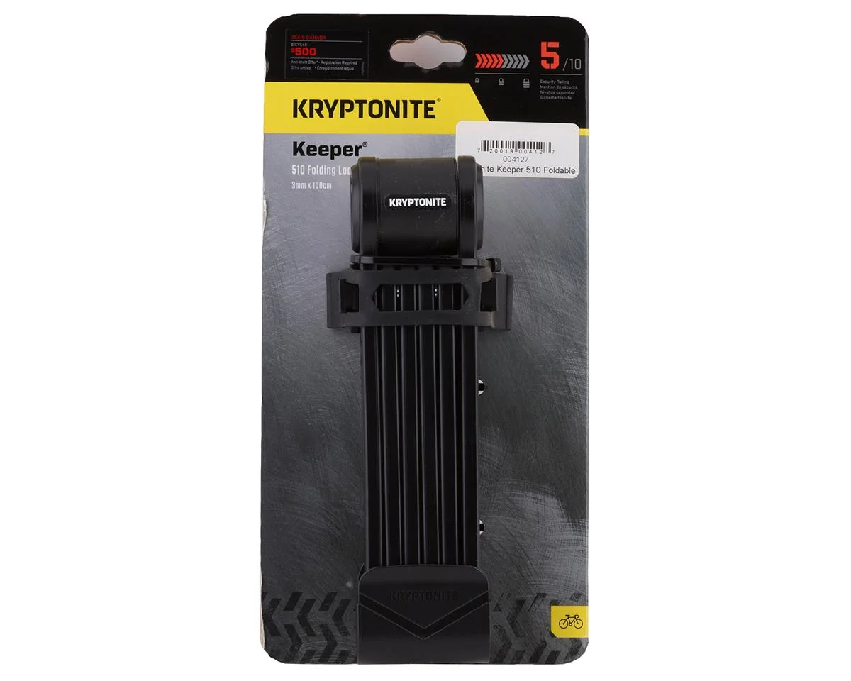 Kryptonite Keeper 510 Foldable Lock (Black) (100cm) (3mm) - view 3